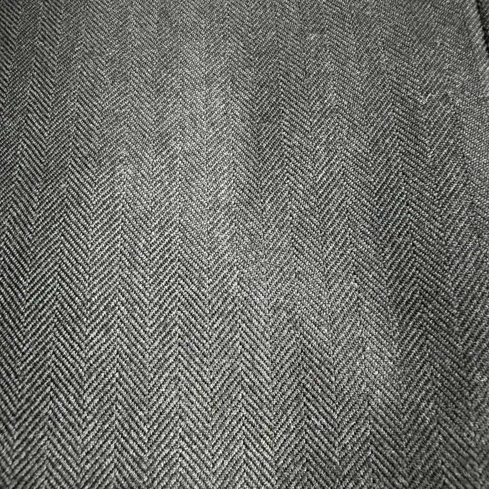 Brooks Brothers Saxxon Wool Fitzgerald Gray Micro Herringbone Suit 42L 36x30